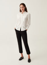 Ovs Shirt In Viscose With Pocket